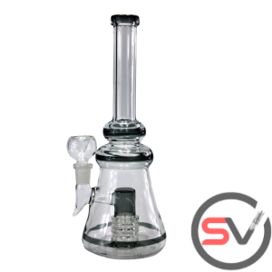 OVAL DUO TONE WATER PIPE GREY 10inch